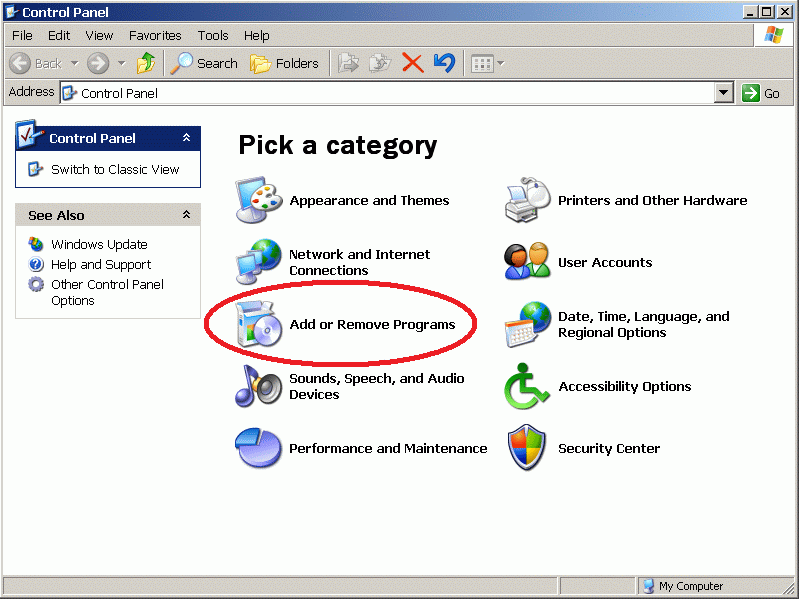 Classic Add or Remove Programs