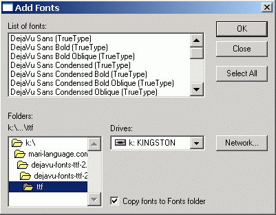 Install Fonts